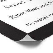 カイロプラクティックポスタ気にーの利点 ポスター (角)