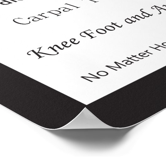 カイロプラクティックポスタ気にーの利点 ポスター (角)