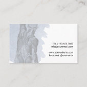 カイロプラクティックマッサージセラピー水彩 名刺 (裏面)