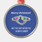 カイロプラクティックメリークリスマス！ メタルオーナメント (正面)