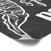 カイロプラクティックワードコラージュシャルボード ポスター (角)