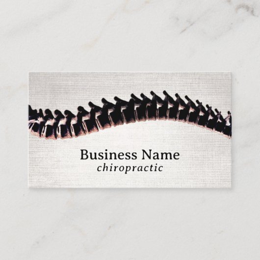 カイロプラクティックヴィンテージ脊椎セラピストカイロプラクター 名刺 (正面)