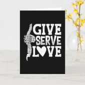 カイロプラクティック与えサーブラブスパインカイロプラクター カード (黄色い花)