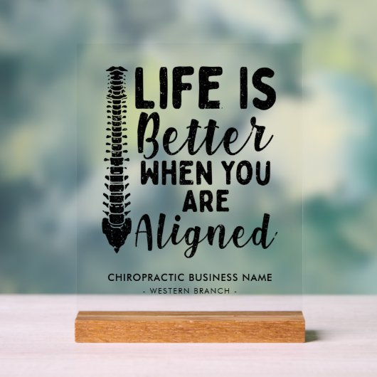 カイロプラクティック会社名カイロプラクター室 アクリルサイン (ニュートラル)