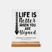 カイロプラクティック会社名カイロプラクター室 アクリルサイン (正面)