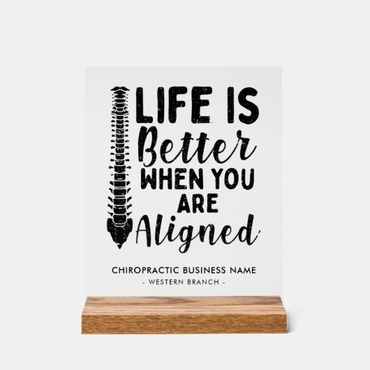 カイロプラクティック会社名カイロプラクター室 アクリルサイン (正面)