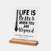 カイロプラクティック会社名カイロプラクター室 アクリルサイン (傾斜)