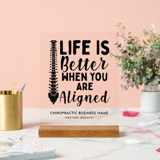 カイロプラクティック会社名カイロプラクター室 アクリルサイン (ウェディング)