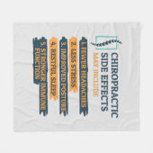 カイロプラクティック副作用カイロプラクターノベルティ フリースブランケット (正面(横))