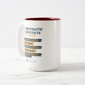 カイロプラクティック副作用カイロプラクター誕生日Gag ツートーンマグカップ (正面左)