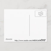 カイロプラクティック医学の医師 DCM 愛国ロゴ ポストカード (裏面)