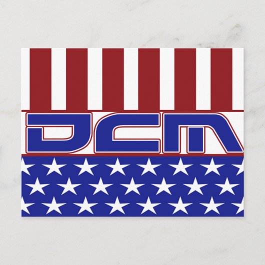 カイロプラクティック医学の医師 DCM 愛国ロゴ ポストカード (正面)