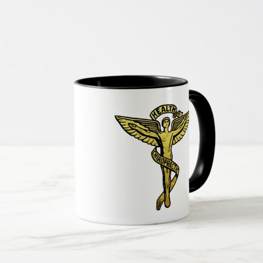 カイロプラクティック医療記号マグカップ マグカップ (正面右)