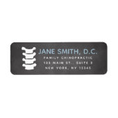 カイロプラクティック差出人住所ラベル、カイロプラクター ラベル (正面)