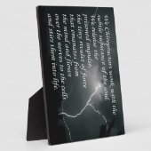 カイロプラクティック引用文とことわざイーゼル フォトプラーク (側面)