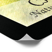 カイロプラクティック引用文とことわざ自然ポスター ポスター (角)