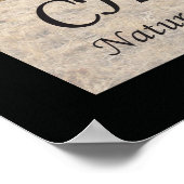 カイロプラクティック引用文とことわざ自然 ポスター (角)