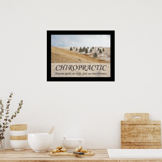 カイロプラクティック引用文とことわざ自然 ポスター (キッチン)