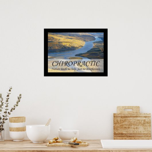 カイロプラクティック引用文とことわざ自然 ポスター (キッチン)