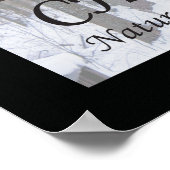 カイロプラクティック引用文とことわざ自然 ポスター (角)