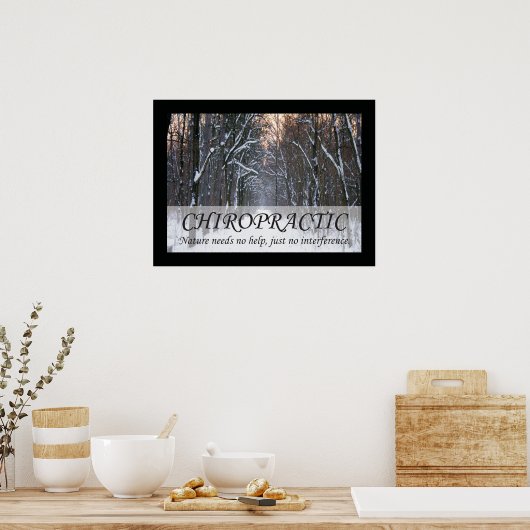 カイロプラクティック引用文とことわざ自然 ポスター (キッチン)