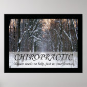 カイロプラクティック引用文とことわざ自然 ポスター (正面)