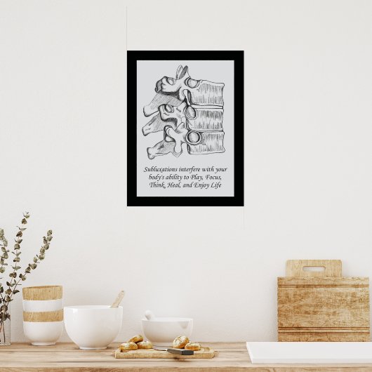 カイロプラクティック引用文ポスター ポスター (キッチン)