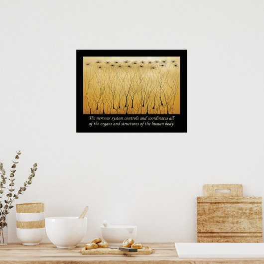 カイロプラクティック引用文神経系ポスター ポスター (キッチン)
