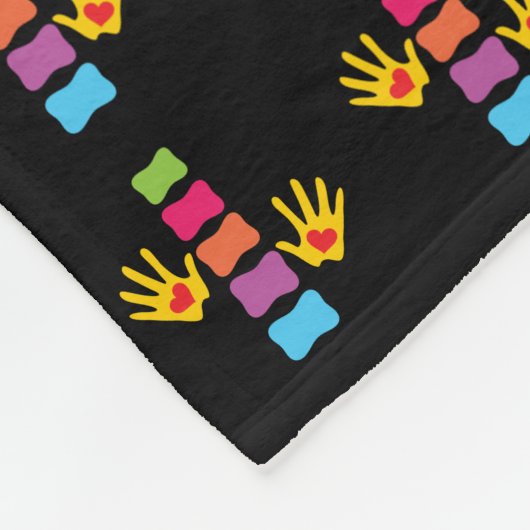 カイロプラクティック手および脊柱のフリースブランケット フリースブランケット (角)