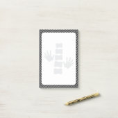 カイロプラクティック手および脊柱のロゴの後it®ノート ポストイット (デスク上)