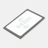 カイロプラクティック手および脊柱のロゴの後it®ノート ポストイット (アングル)