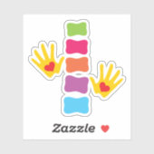 カイロプラクティック手と背骨 シール (シート)