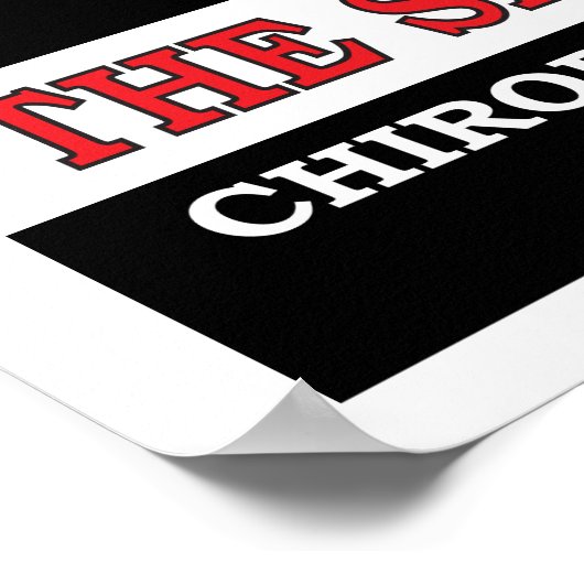 カイロプラクティック椎体亜脱臼ポスター ポスター (角)