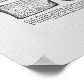 カイロプラクティック椎骨亜脱臼ヴィンテージプリント ポスター (角)