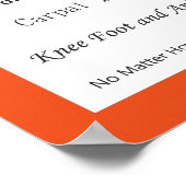 カイロプラクティック気にポスタのカスタマイズ利益 ポスター (角)