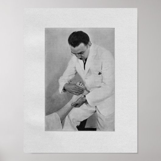 カイロプラクティック端部調整ヴィンテージプリント ポスター (正面)