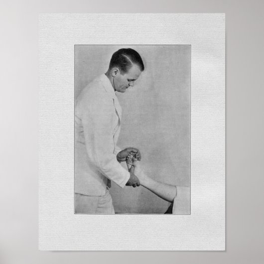 カイロプラクティック端部調整ヴィンテージプリント ポスター (正面)