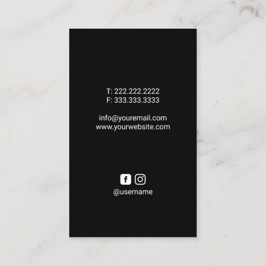 カイロプラクティック脊椎調整セラピストカイロプラクター 名刺 (裏面)