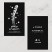 カイロプラクティック脊椎調整セラピストカイロプラクター 名刺 (正面/裏面)