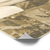 カイロプラクティック脊椎調整ヴィンテージプリント ポスター (角)