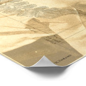 カイロプラクティック脊椎調整ヴィンテージプリント ポスター (角)