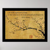 カイロプラクティック衛生引用文の原則 ポスター (正面)