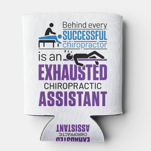 カイロプラクティック補助カイロプラクターおもしろいことわざ 缶クーラー (裏面)