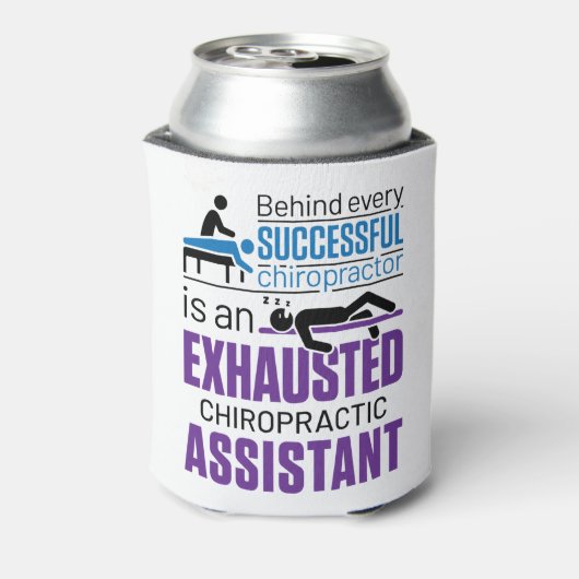 カイロプラクティック補助カイロプラクターおもしろいことわざ 缶クーラー (缶裏面)