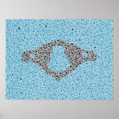 カイロプラクティック解剖学的芸術作品の頸椎 ポスター (正面)