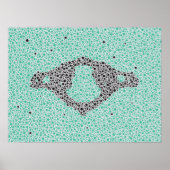 カイロプラクティック解剖学的芸術作品の頸椎 ポスター (正面)