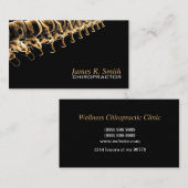 カイロプラクティック診療所健康認識度事業 名刺 (正面/裏面)