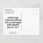 カイロプラクティック誕生日葉書、カイロプラクティック ポストカード (裏面)