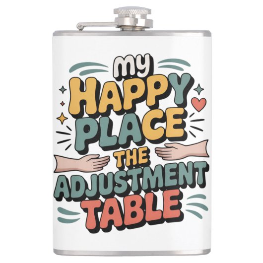 カイロプラクティック調整の至福 - 背痛解消のための極上のひととき フラスク (正面)