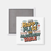 カイロプラクティック調整の至福 - 背痛解消のための極上のひととき マグネット (正面/裏面)